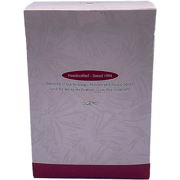 1994 Hallmark Keepsake Neighborhood Drugstore Nostalgic Houses & Shops Ornament - Picture 8 of 8